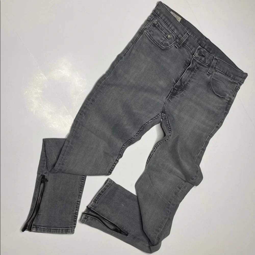 Levi's Lot 510 Grey Ankle Zip Denim Skinny’s - Picture 12 of 13